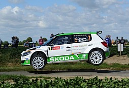 Good start for ŠKODA at the 50th Ypres Rally 