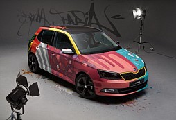 ŠKODA Fabia is made into an ‘Art Car’ 